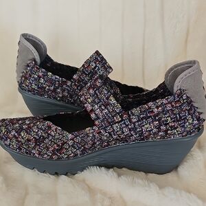 bernie mev. Colorful Woven Wedges